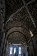 Architectural elements of the 8th century basilica in the Church of St. Nicholas the Wonderworker...