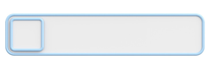 Profile tab. Social media profile. 3D illustration.