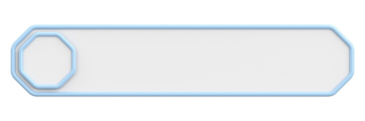 Profile tab. Social media profile. 3D illustration.