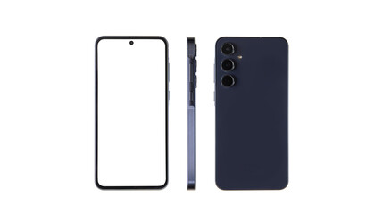 Smartphone for cropping in various angles isolated