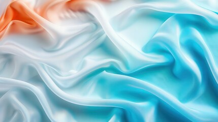 Obraz premium Designer dress with a koi fish scale design, serene and flowing, aquatic fashion