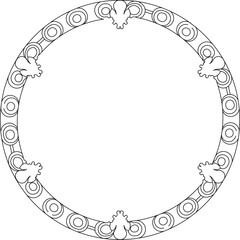 Sketch illustration silhouette vector image design ornament frame classic vintage ethnic traditional 