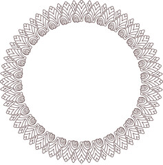 Sketch illustration silhouette vector image design ornament frame classic vintage ethnic traditional european model