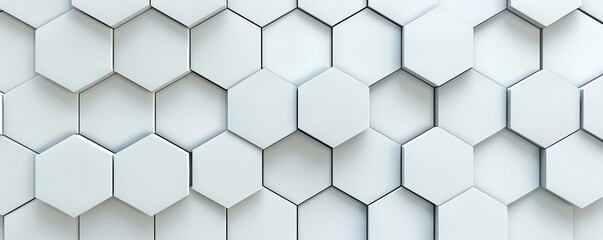 Naklejka premium Textured hexagon background with metallic sheen, 3D hexagons, industrial tech