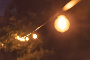 String Lights at Night