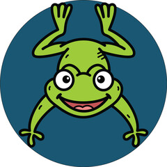 frog cute illustration