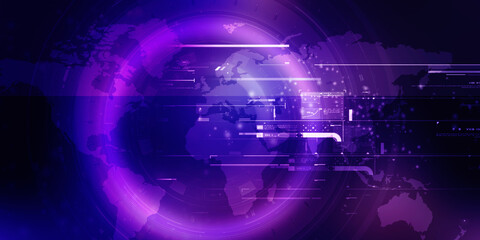 2d illustration world map abstract background
