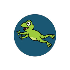 frog cute illustration