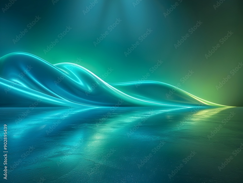 Aufkleber neon gradient backdrop with dynamic light streaks for captivating health product display