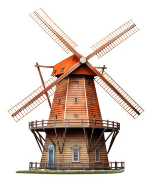 PNG Holland windmill outdoors white background architecture.