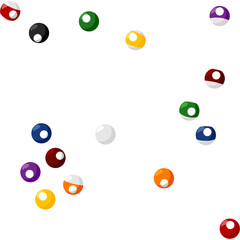 Billiard Balls Vector Illustration