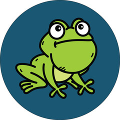 frog cute illustration