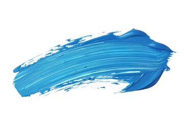A light blue stroke of paint isolated on white background, simple vector illustration with flat colors white background