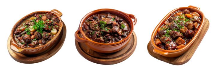 Brazilian feijoada. transparent background