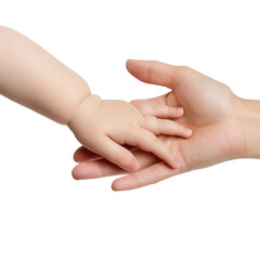 parent and child on transparent background, clipping path, png, 