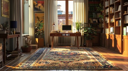 Sunlit Study with a View.