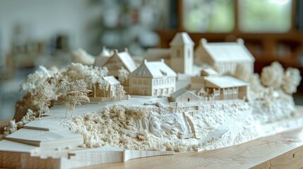 Historical Site Preservation Maquette Representation