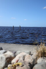 calm nature scenic landscape on the water