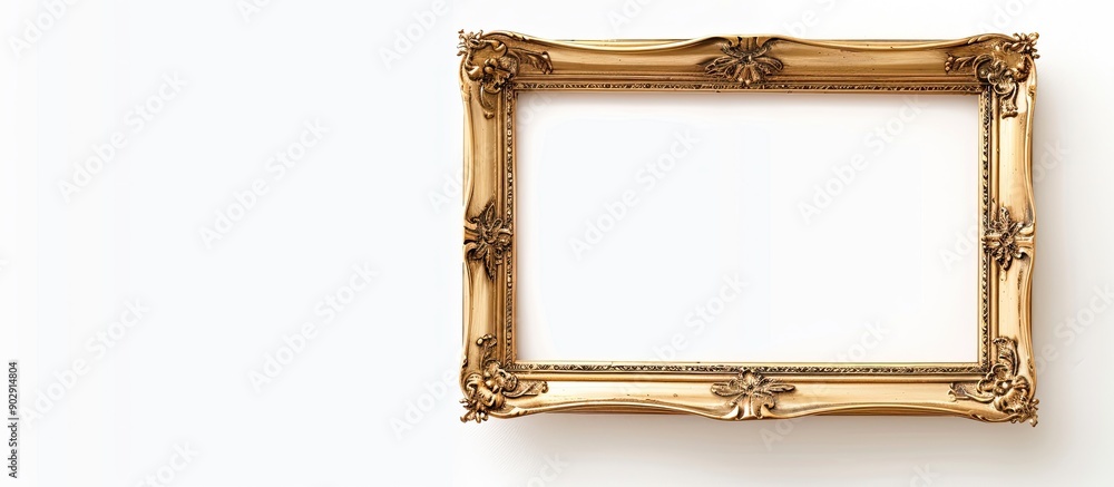 Poster a photo frame isolated on a white background with copy space image