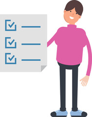 Boy Character and Check List Document
