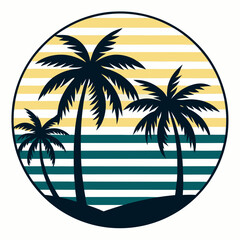 palm tree silhouette,palm, tree,silhouettes of Cat palm trees