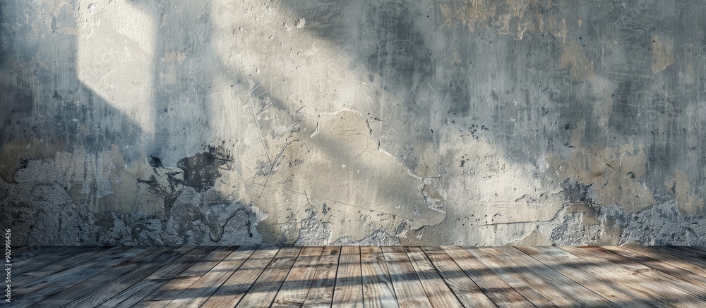 Aufkleber A rustic textured gray concrete wall with a matte finish perfect for displaying a striking copy space image