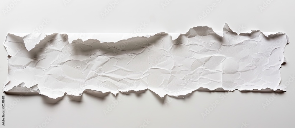 Poster a torn paper with copy space image on a white backdrop