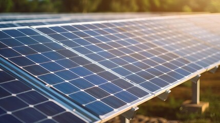 Diagram showing the conversion of sunlight to electricity with highly efficient solar cells