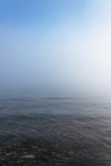 Obraz premium Foggy seascape, mystical look and atmosphere
