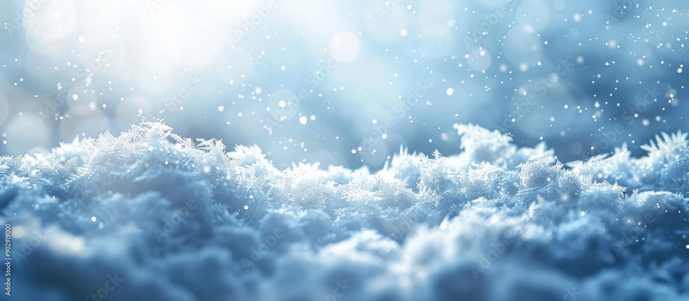 Poster snowy abstract background with copy space image for designs