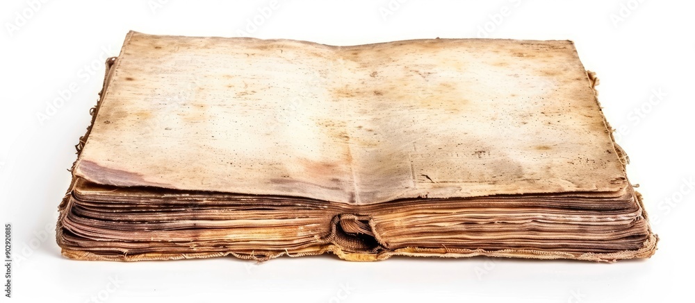 Poster grunge notebook on a white background with copy space image