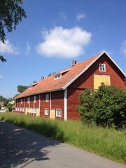 Red wooden barn