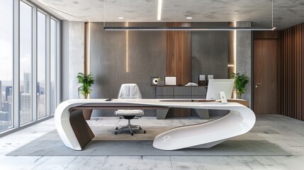 Modern Executive Office Interior Design.
