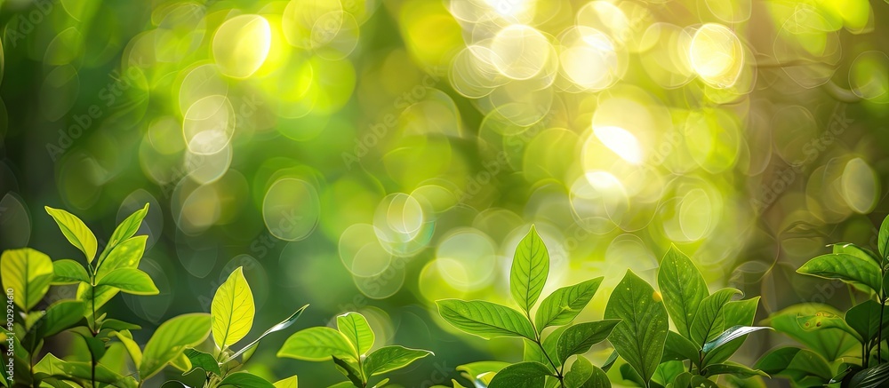 Poster nature with blurred background highlighting bokeh effect perfect for copy space image