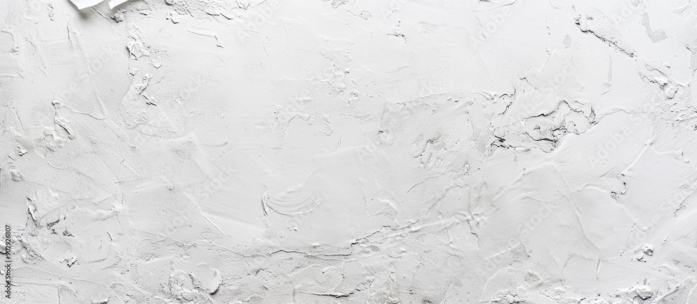 Poster white cement or concrete wall texture with copy space image and paper texture creating an empty area