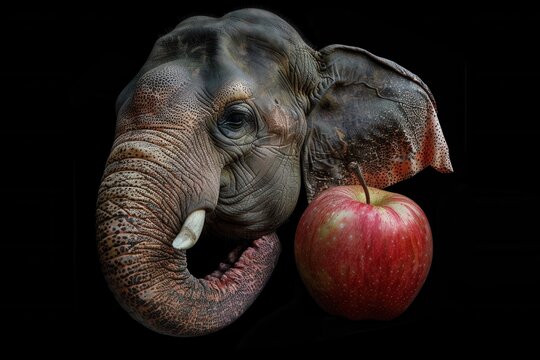 Exotic Elephant Apple Fruit. Detailed macro shot