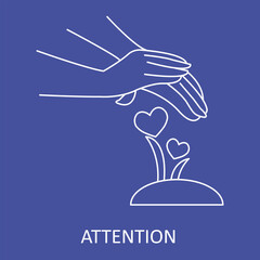 Attention, Awareness, Focus, Alert, Caution, Importance, Careful, Notice, Vigilance, Attention Icon.