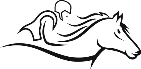 horse racing logo design