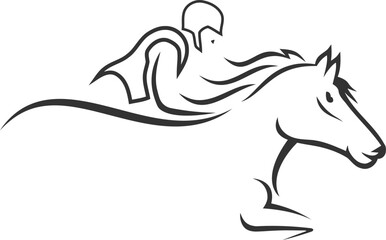 horse racing logo design