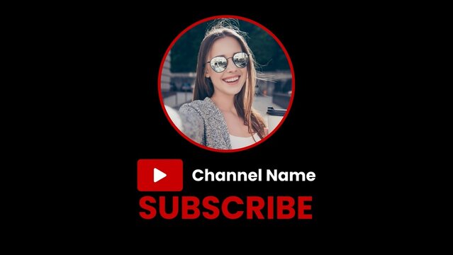 Video Channel Subscribe Intro with Profile Picture
