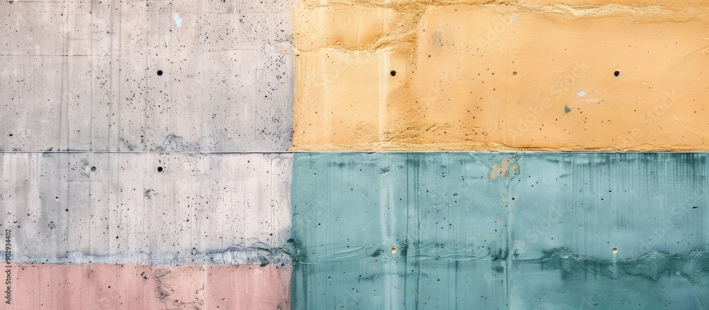 Aufkleber soft pastel colors add a tranquil touch to the processed concrete texture in this copy space image