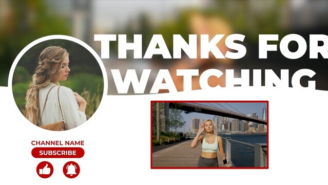 Modern Clean Social Media Outro
