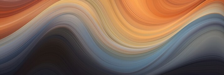 Obraz premium Abstract Wavy Design with Warm Colors