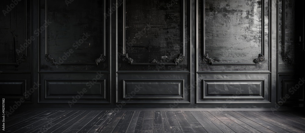 Fototapete walls with a dark color scheme suitable for the copy space image