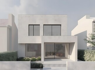 Modern Minimalist Concrete House Exterior Design