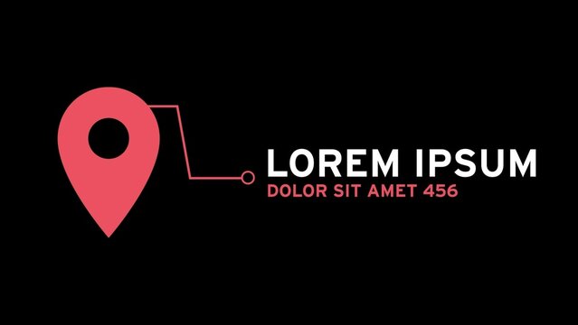 Location Pin Call Out Title