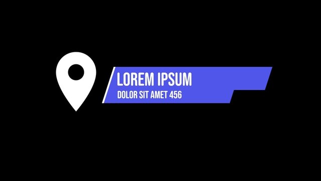 Modern Pin Location Title