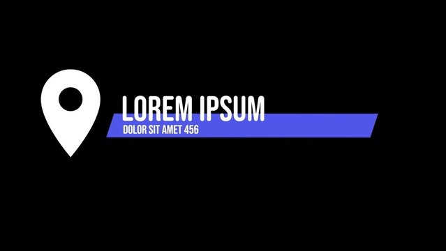 Modern Corporate Location Title with Pin