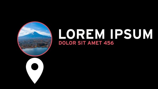 Modern Clean Location Title With Photo