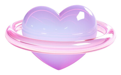 PNG Heart jewelry circle purple.